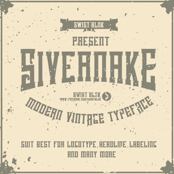 Sivernake Font poster