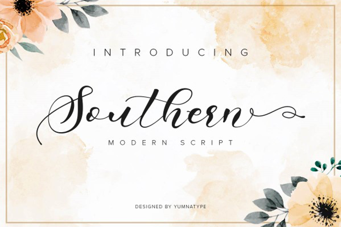 Southern Font poster