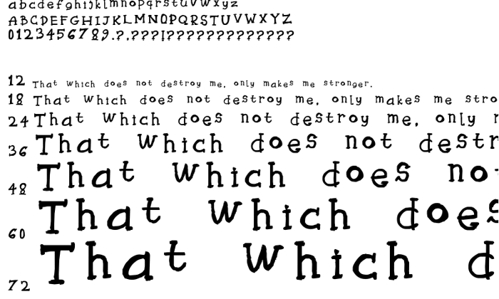 Tryhaaarrddd Font poster