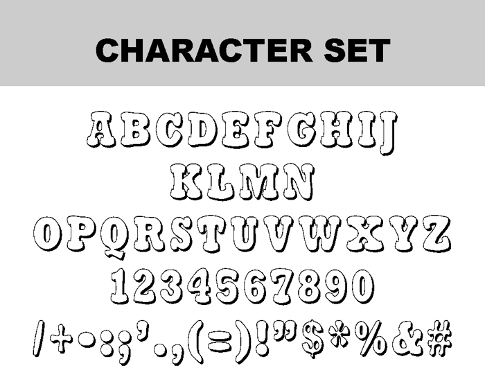Stampy Font poster