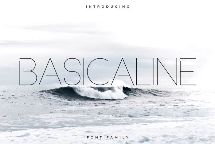 Basicaline Font poster