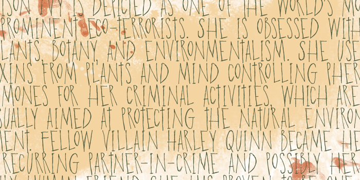 DK Poison Ivy Font poster