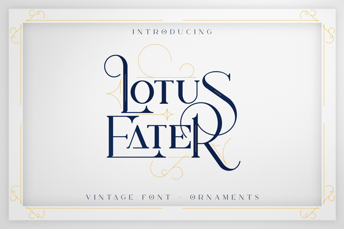 Lotus Eater Font poster