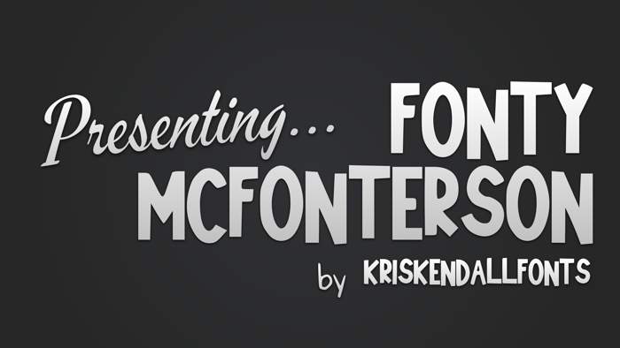 Fonty_McFonterson Font poster