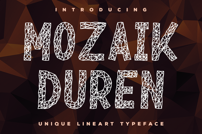 Mozaik Duren Font poster
