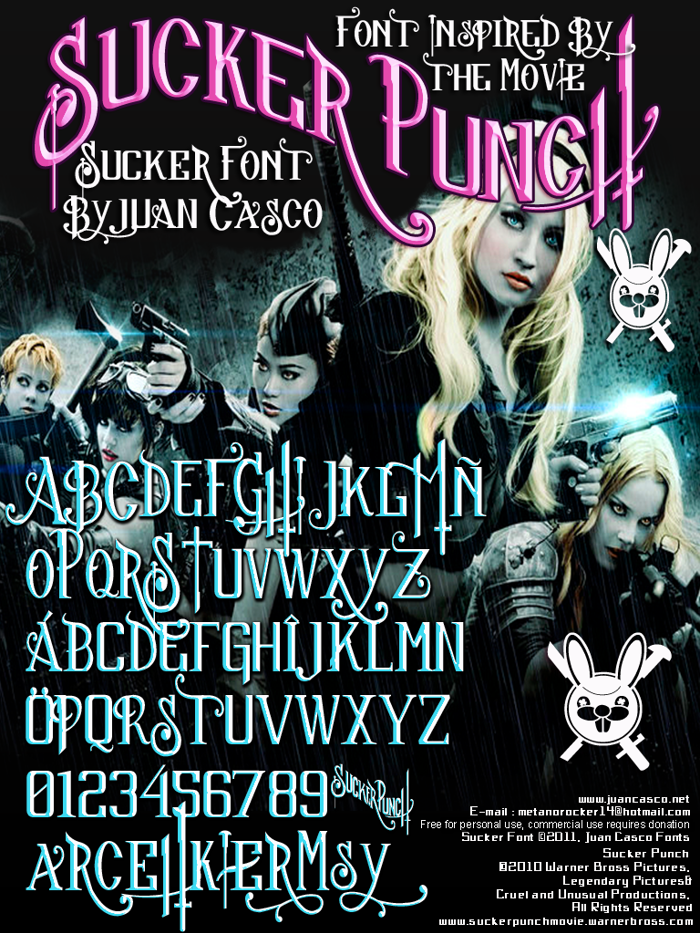 Sucker Font poster