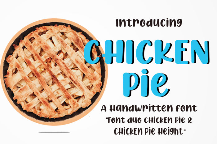 CHICKEN Pie Font poster