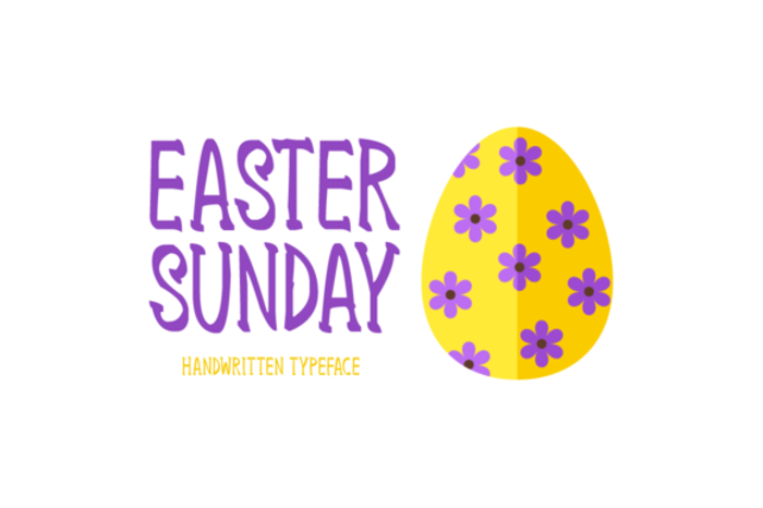 Easter Sunday Font poster