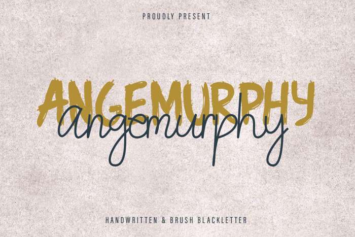 Angemurphy Font poster