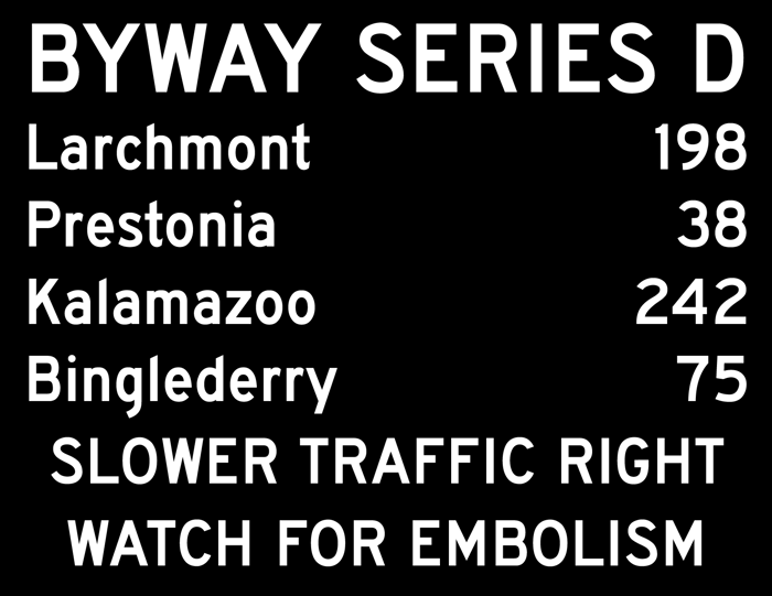 BywayD Font poster