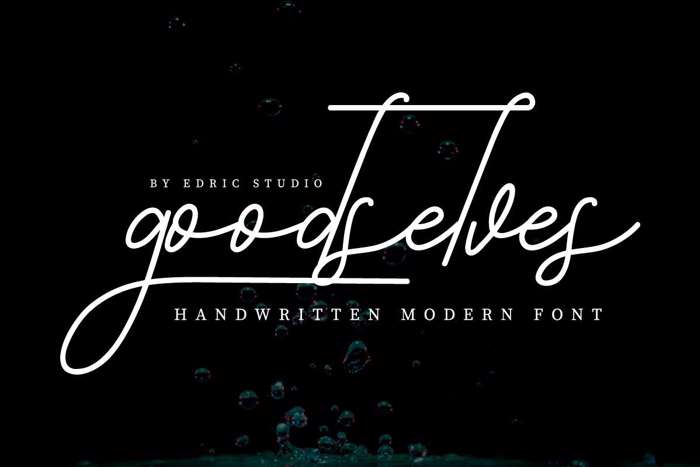 Goodselves Font poster