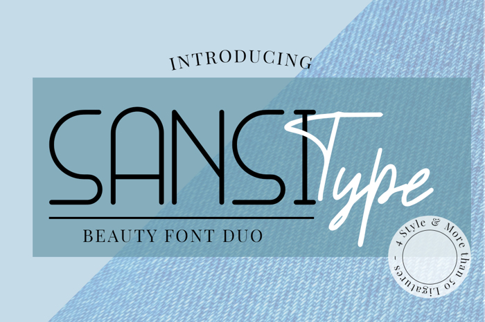 Sansitype Script poster