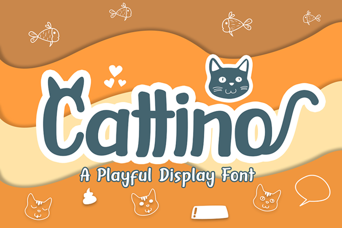 Cattino Font poster