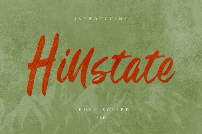 Hillstate Font poster