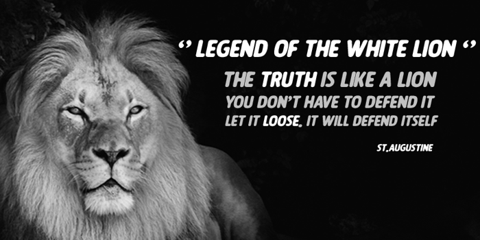 LEGEND OF THE WHITE LION Font poster