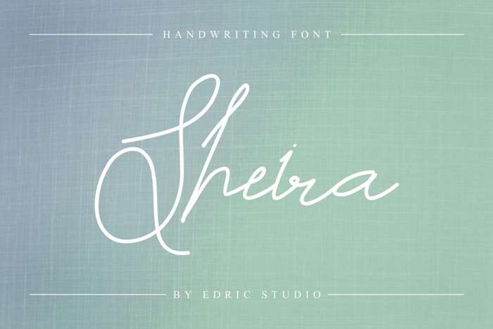 Sheira Font poster