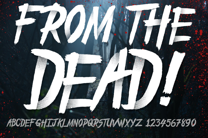 From_the_Dead Font poster