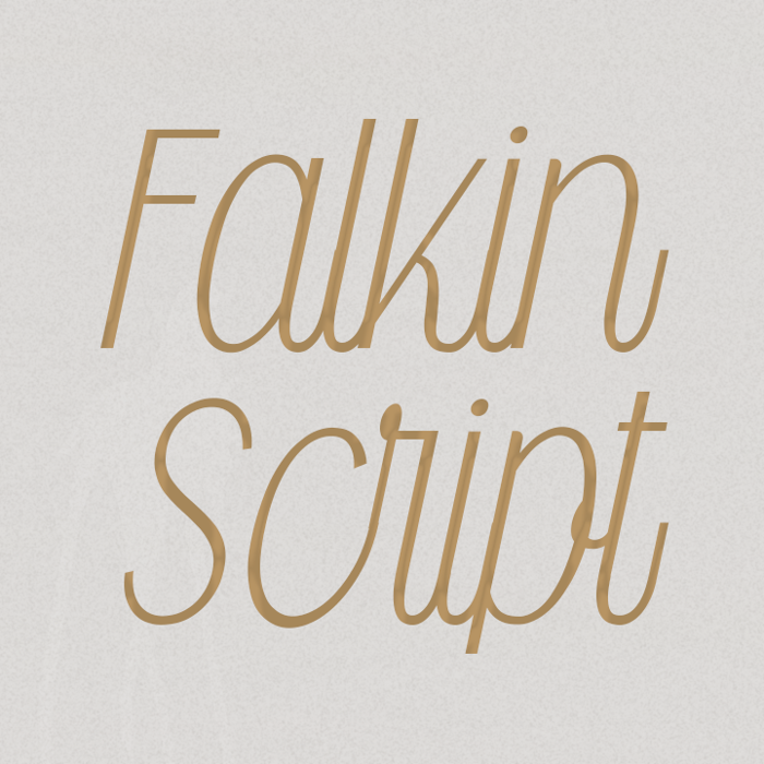 Falkin Script Font poster