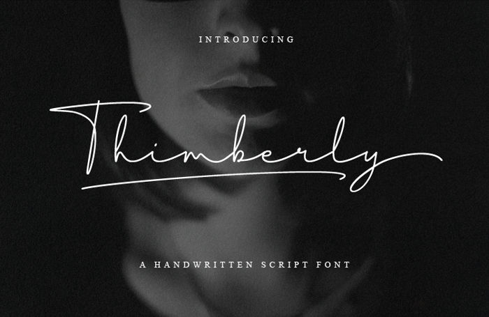 Thimberly Font poster