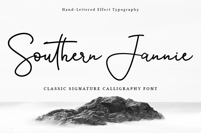 Southern Jannie Font poster