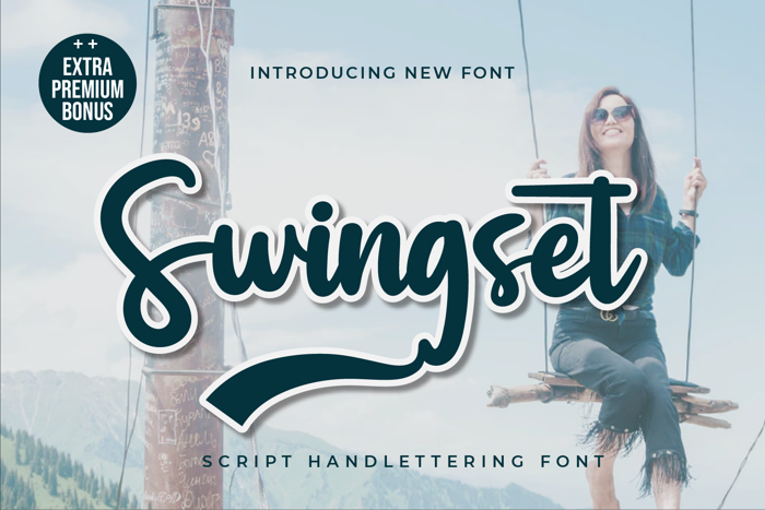 Swingset Font poster