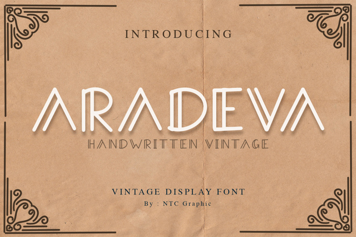 Aradeva Font poster