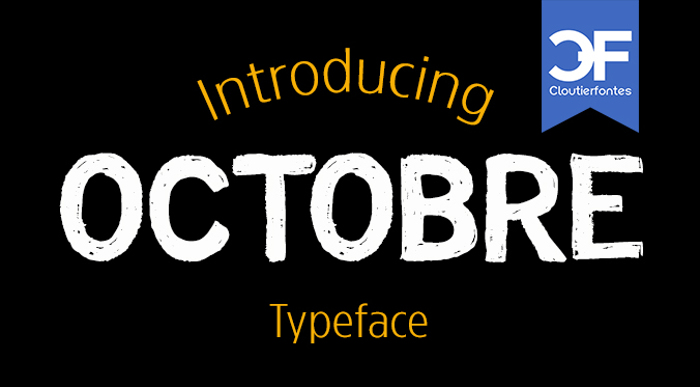 CF Octobre Font poster