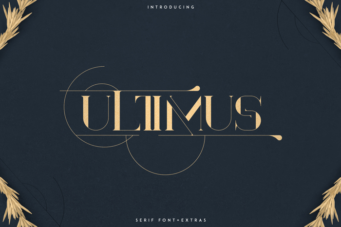 ULTIMUS SERIF FONT poster