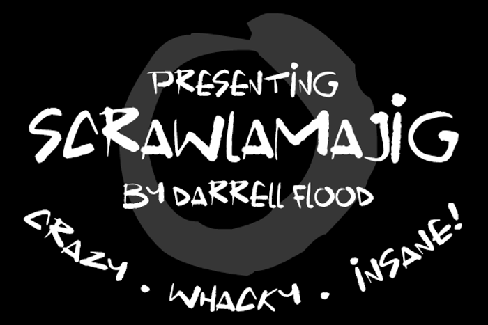 Scrawlamajig Font poster