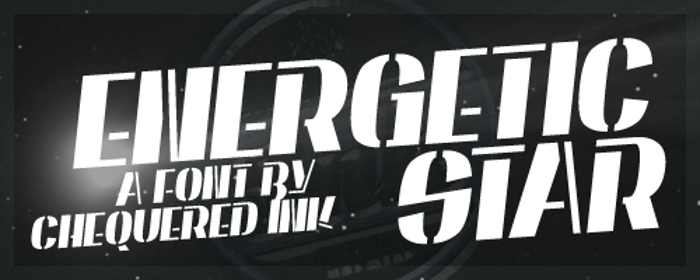 Energetic Star Font poster
