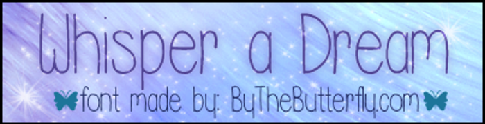 WhisperADream Font