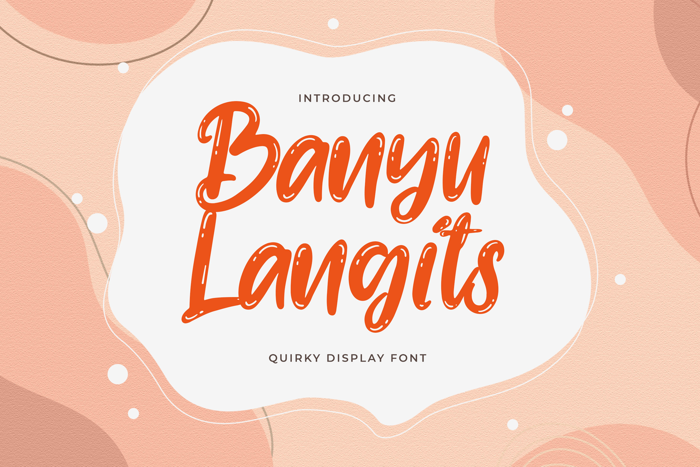 Banyu langits Font poster