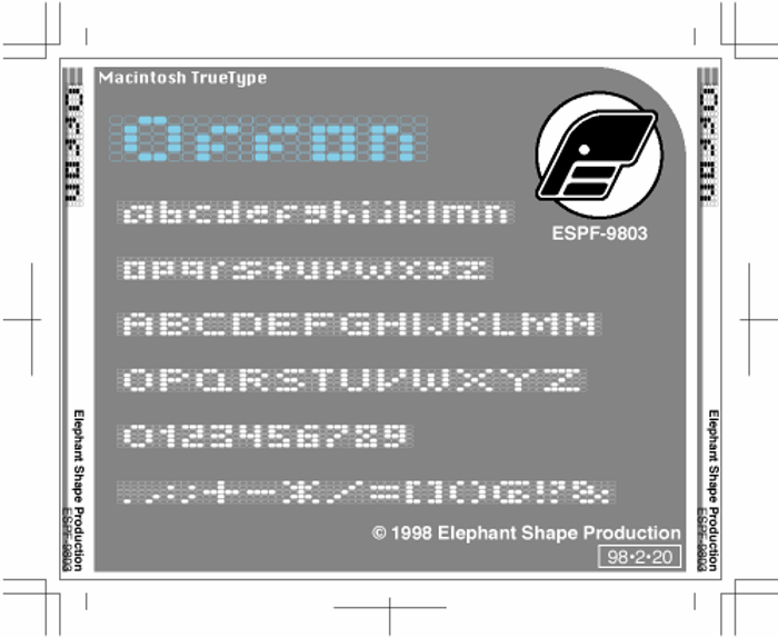 Offon Font poster