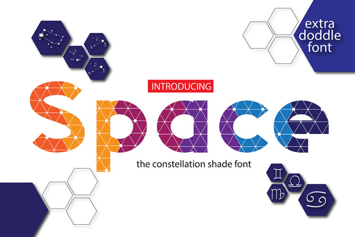 Space Font poster