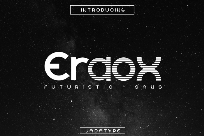 Eraox Font poster