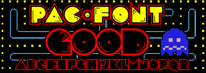 PacFont Good Font poster