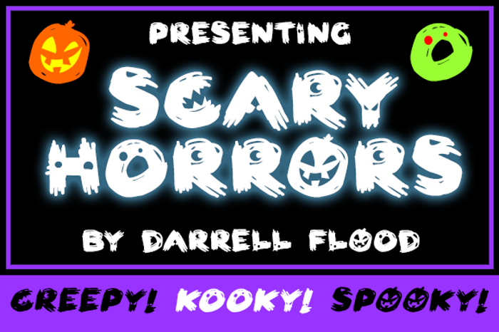 Scary HorrOrs Font poster