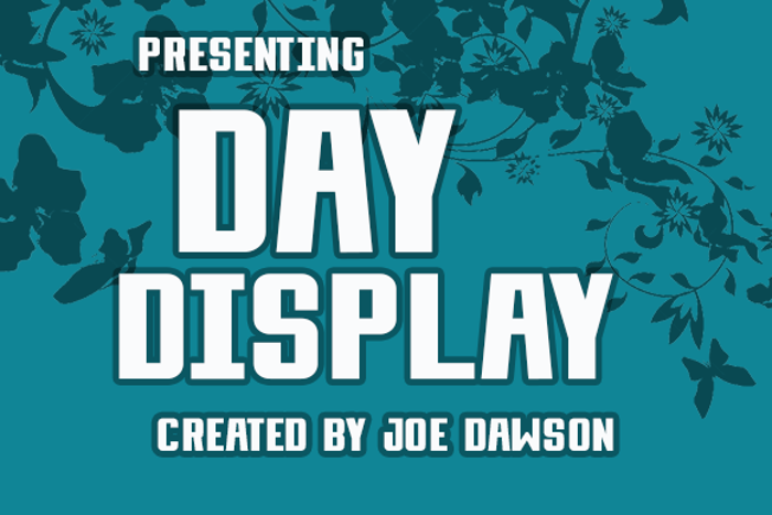 Day Display Font poster