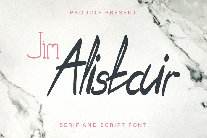 Jim Alistair Serif Font poster
