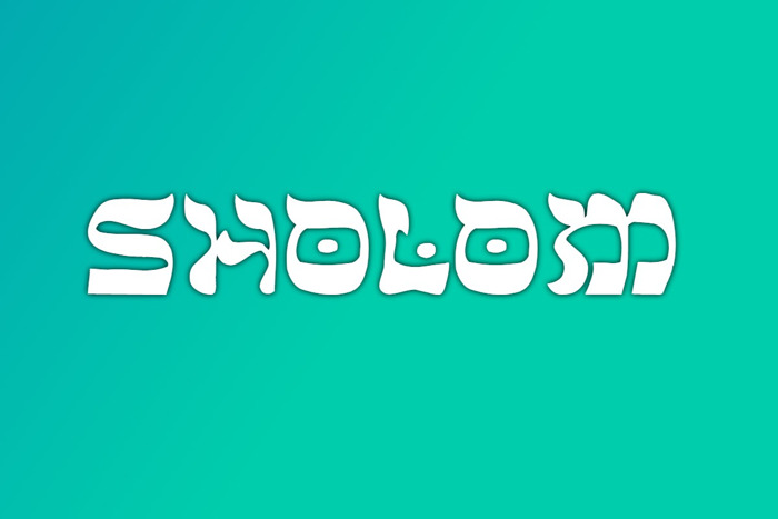 Sholom Font poster