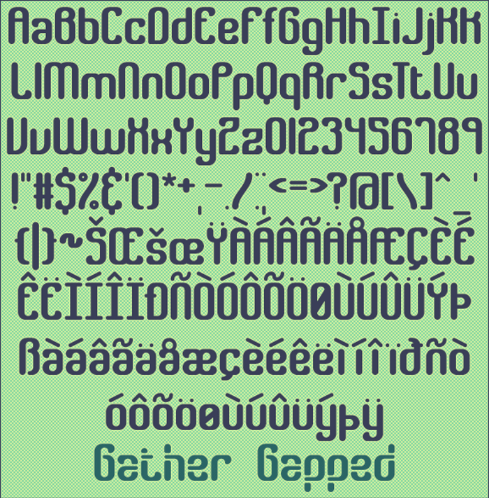 Gather BRK Font poster