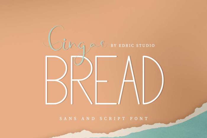 Gingar Bread Sans Font poster