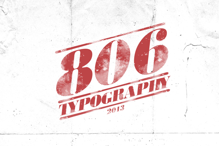 806 Typography Font poster
