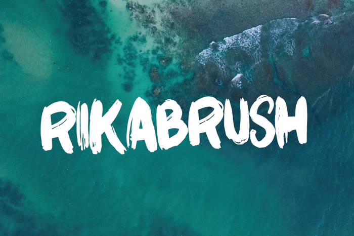 Rikabrush Font poster