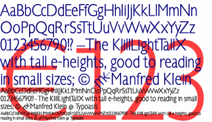 Klill-LightTallX Font poster