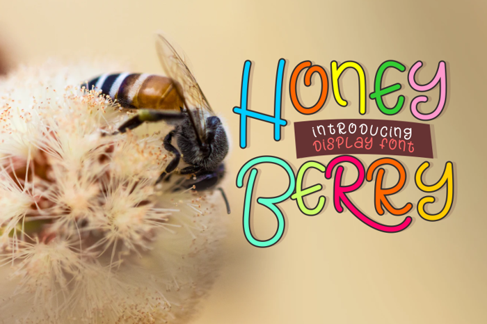 Honeyberry Font poster