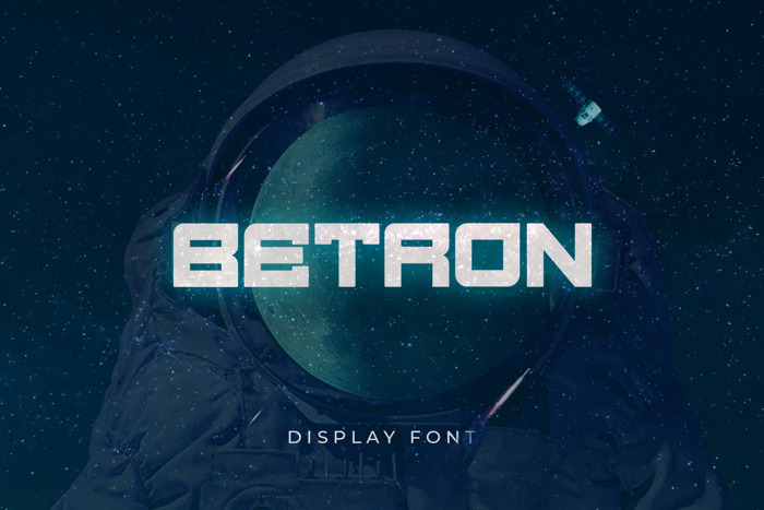 Betron Font poster