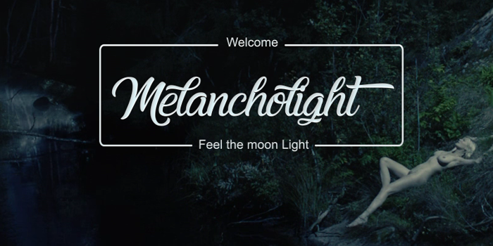 Melancholight Font poster