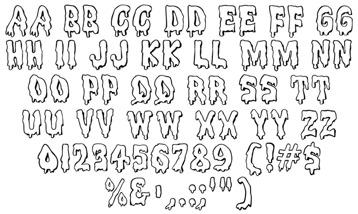 Meltdown MF Font poster