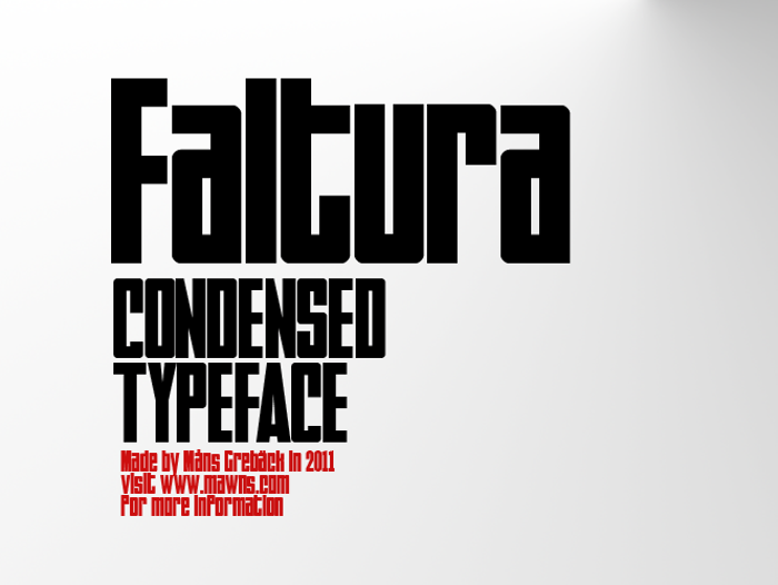Faltura Font poster